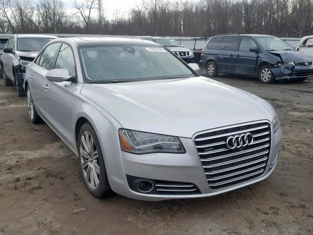 WAURMAFD7EN014674 - 2014 AUDI A8 L TDI SILVER photo 1