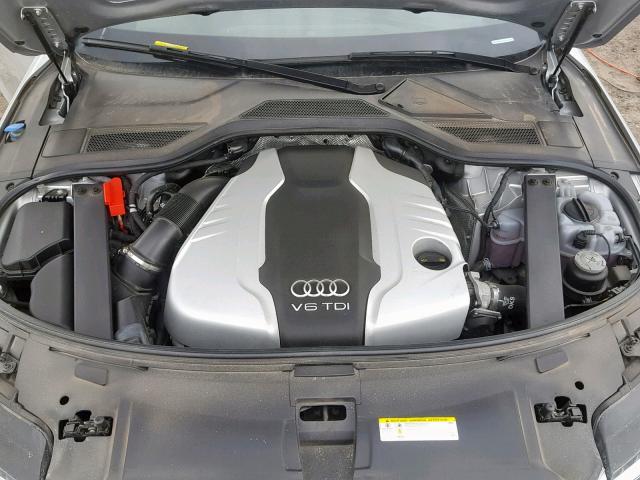 WAURMAFD7EN014674 - 2014 AUDI A8 L TDI SILVER photo 7