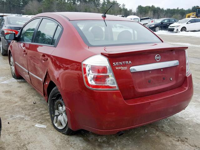 3N1AB6AP5BL723476 - 2011 NISSAN SENTRA 2.0 RED photo 3