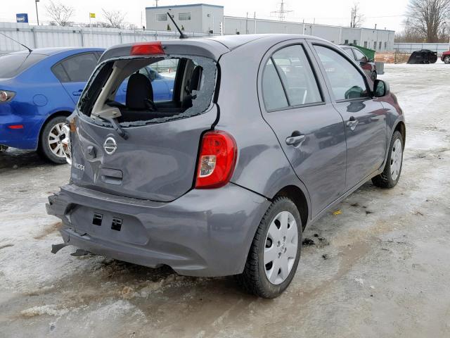 3N1CK3CP8KL200263 - 2019 NISSAN MICRA GRAY photo 4