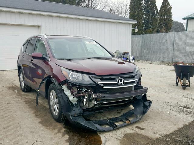 5J6RM4H71DL078886 - 2013 HONDA CR-V EXL MAROON photo 1