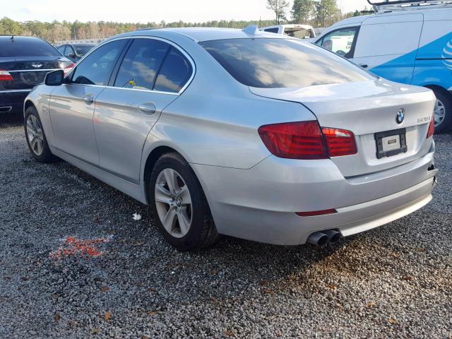 WBAFR1C58BDJ97649 - 2011 BMW 528 I SILVER photo 3