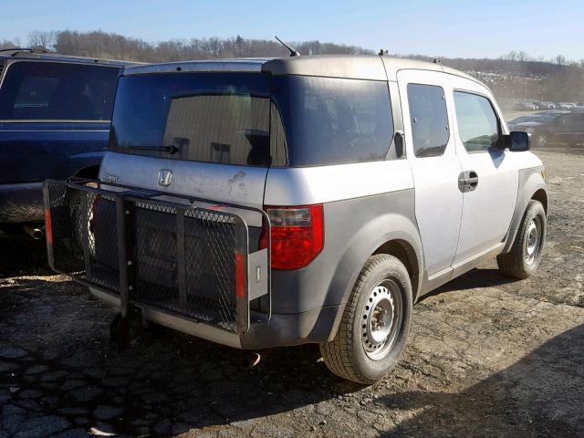 5J6YH17233L004064 - 2003 HONDA ELEMENT DX SILVER photo 4