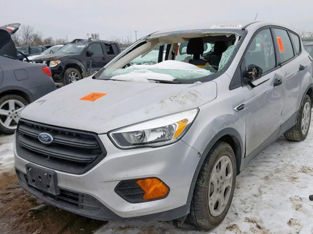 1FMCU0F76HUA04754 - 2017 FORD ESCAPE S SILVER photo 2