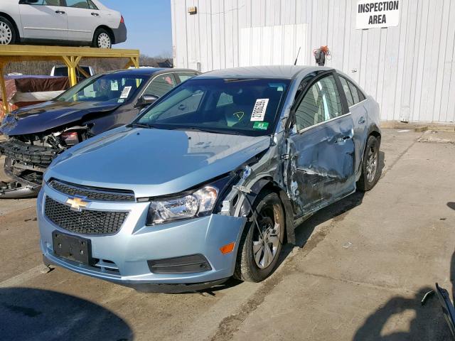 1G1PC5SH1C7268663 - 2012 CHEVROLET CRUZE LS BLUE photo 2