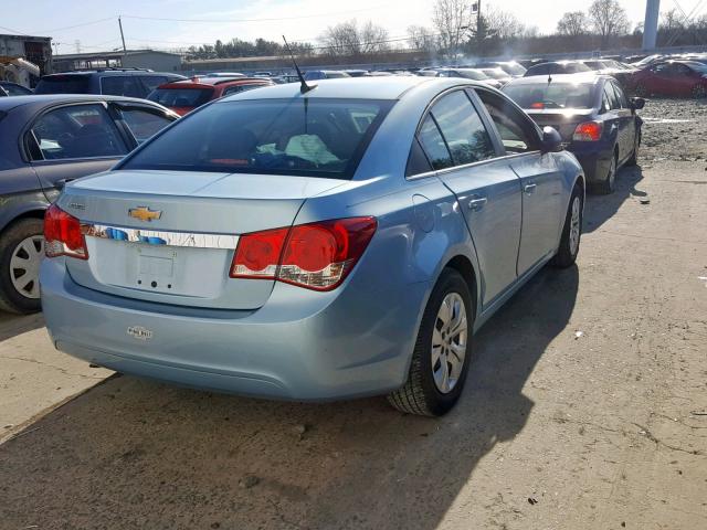 1G1PC5SH1C7268663 - 2012 CHEVROLET CRUZE LS BLUE photo 4