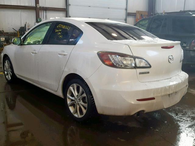 JM1BL1W58B1379450 - 2011 MAZDA 3 S WHITE photo 3