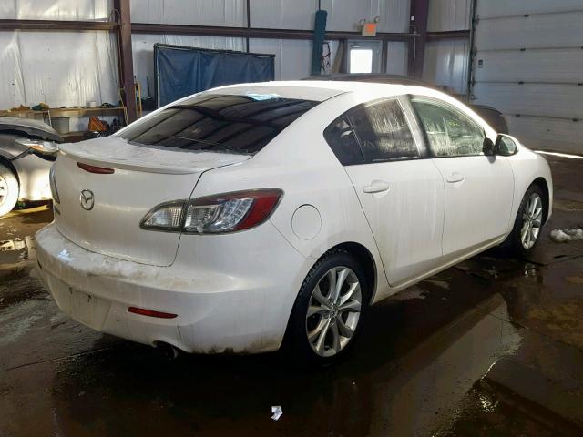 JM1BL1W58B1379450 - 2011 MAZDA 3 S WHITE photo 4