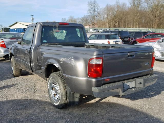 1FTYR10U14PB34773 - 2004 FORD RANGER GRAY photo 3