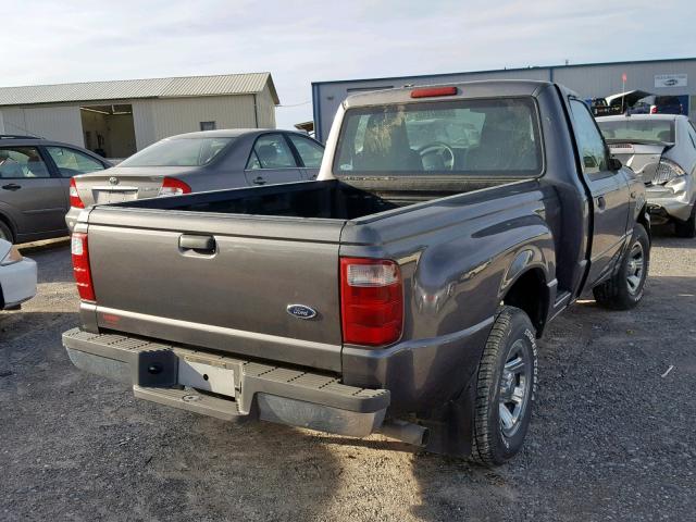 1FTYR10U14PB34773 - 2004 FORD RANGER GRAY photo 4