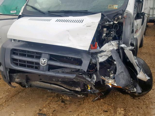 3C6TRVDG3HE537866 - 2017 RAM PROMASTER WHITE photo 10