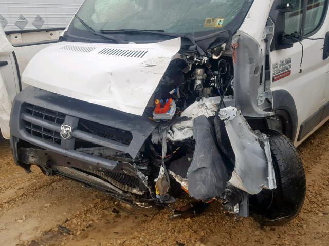 3C6TRVDG3HE537866 - 2017 RAM PROMASTER WHITE photo 9