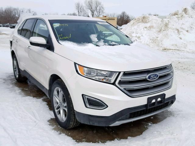 2FMPK4K90HBC64319 - 2017 FORD EDGE TITAN WHITE photo 1