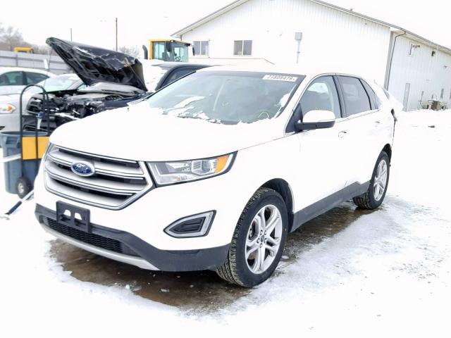 2FMPK4K90HBC64319 - 2017 FORD EDGE TITAN WHITE photo 2