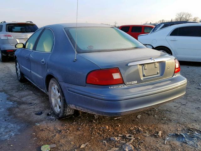 1MEFM53S4YG637466 - 2000 MERCURY SABLE LS BLUE photo 3