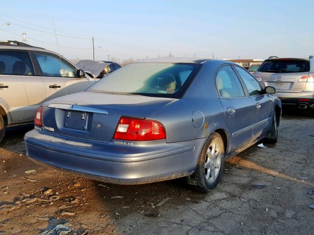 1MEFM53S4YG637466 - 2000 MERCURY SABLE LS BLUE photo 4