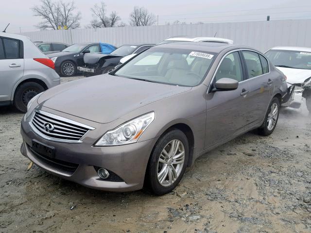 JN1CV6AR6BM406703 - 2011 INFINITI G37 BROWN photo 2