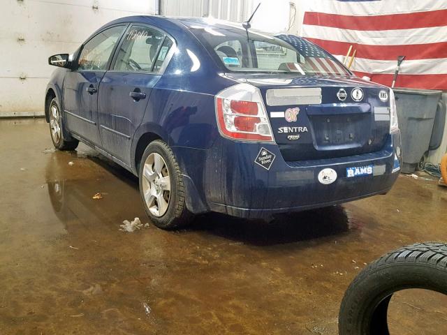 3N1AB61E48L622386 - 2008 NISSAN SENTRA 2.0 BLUE photo 3