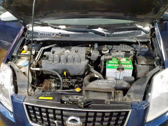 3N1AB61E48L622386 - 2008 NISSAN SENTRA 2.0 BLUE photo 7