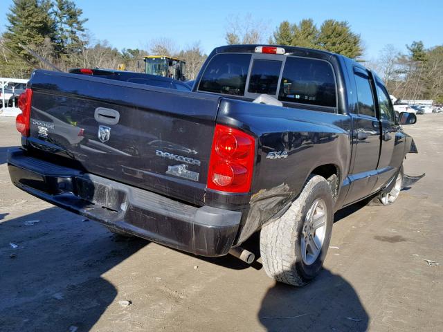 1D7RW3GKXBS575167 - 2011 DODGE DAKOTA SLT BLACK photo 4