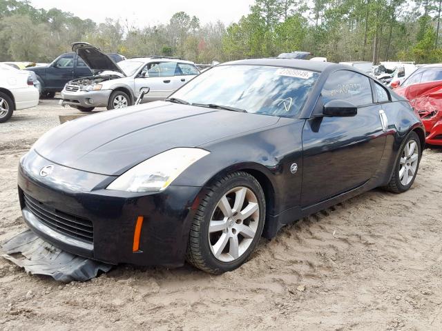 JN1AZ34D74M100607 - 2004 NISSAN 350Z COUPE BLACK photo 2