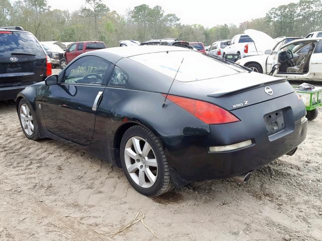 JN1AZ34D74M100607 - 2004 NISSAN 350Z COUPE BLACK photo 3