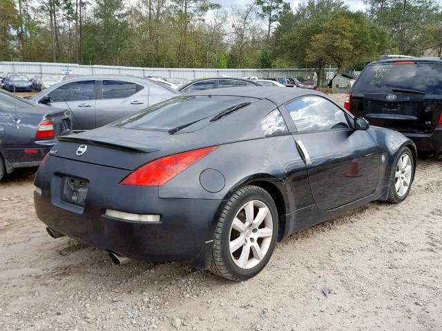 JN1AZ34D74M100607 - 2004 NISSAN 350Z COUPE BLACK photo 4