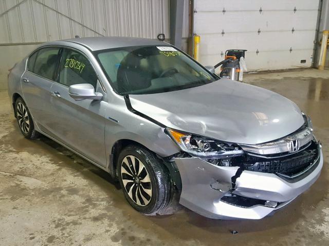 JHMCR6F39HC001874 - 2017 HONDA ACCORD HYB SILVER photo 1