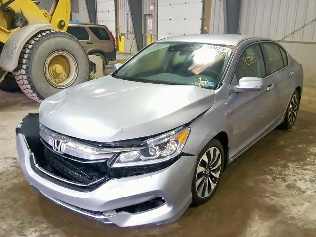 JHMCR6F39HC001874 - 2017 HONDA ACCORD HYB SILVER photo 2