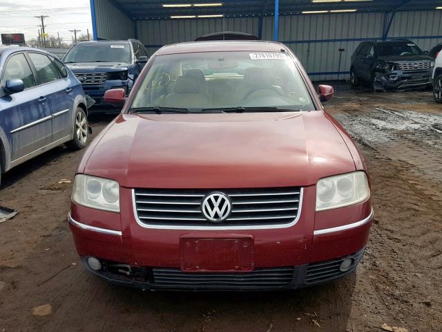 WVWTH63B63P115185 - 2003 VOLKSWAGEN PASSAT GLX 勃艮第红 照片 9
