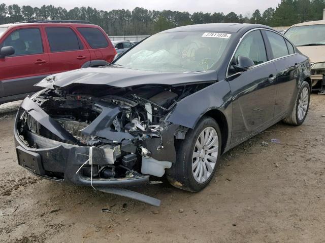 2G4GS5EV8D9176537 - 2013 BUICK REGAL PREM GRAY photo 2