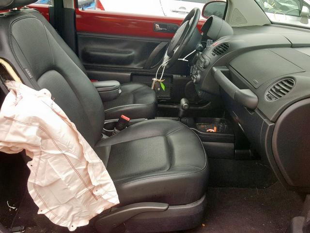 3VWRW3AG7AM017019 - 2010 VOLKSWAGEN NEW BEETLE Rot Foto 5