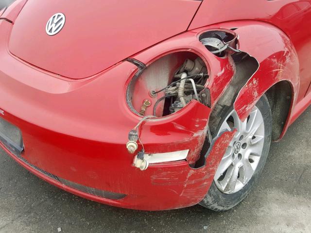 3VWRW3AG7AM017019 - 2010 VOLKSWAGEN NEW BEETLE Rot Foto 9