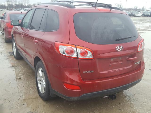 5XYZGDAB2BG035792 - 2011 HYUNDAI SANTA FE GLS  photo 3