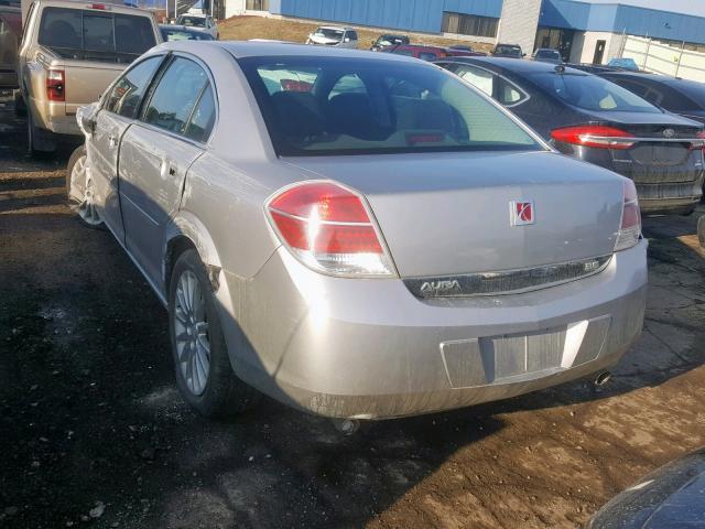 1G8ZV577X7F252865 - 2007 SATURN AURA XR SILVER photo 3