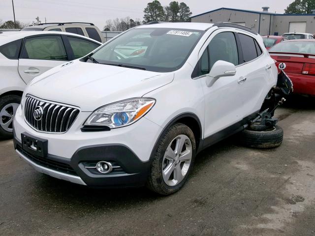 KL4CJGSB4GB613913 - 2016 BUICK ENCORE WHITE photo 2