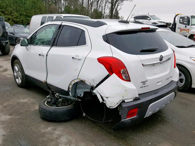 KL4CJGSB4GB613913 - 2016 BUICK ENCORE WHITE photo 3