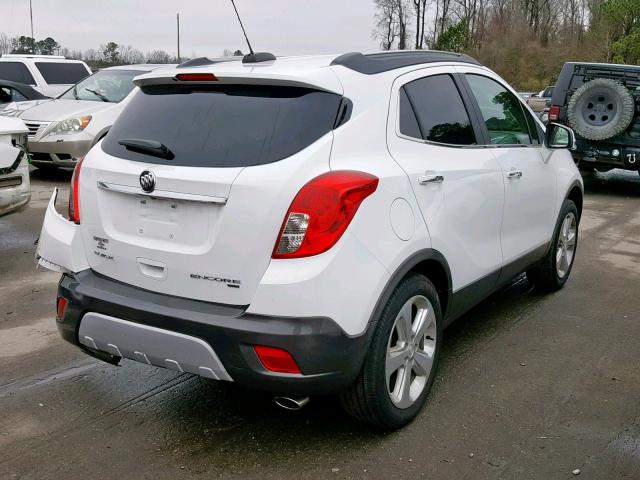 KL4CJGSB4GB613913 - 2016 BUICK ENCORE WHITE photo 4