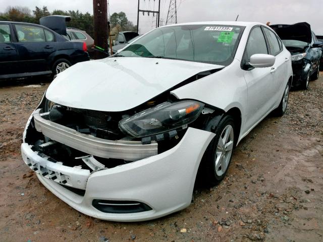 1C3CDFBA2GD623153 - 2016 DODGE DART SXT WHITE photo 2