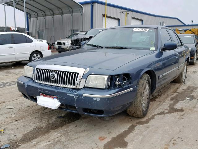 2MEFM75V68X601372 - 2008 MERCURY GRAND MARQ BLUE photo 2