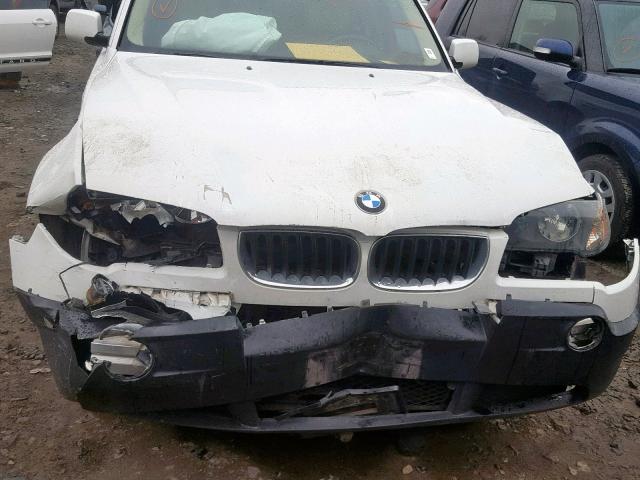 WBXPA73485WC47473 - 2005 BMW X3 2.5I WHITE photo 9