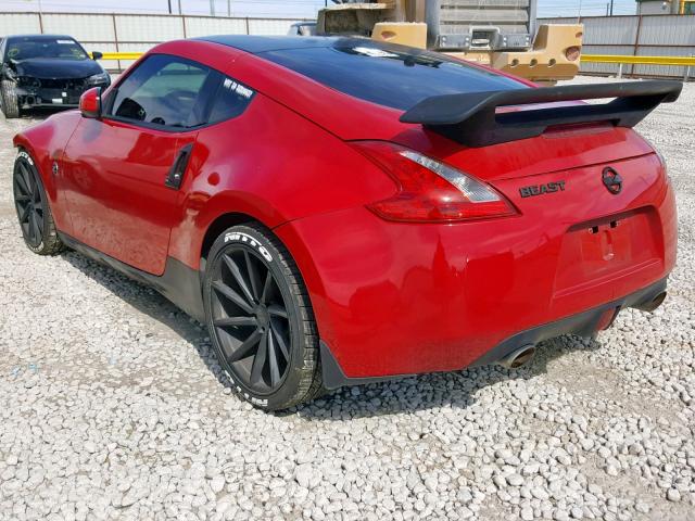 JN1AZ4EH1EM632458 - 2014 NISSAN 370Z BASE RED photo 3