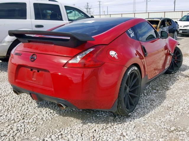 JN1AZ4EH1EM632458 - 2014 NISSAN 370Z BASE RED photo 4