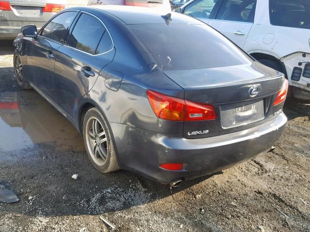 JTHCK262275013968 - 2007 LEXUS IS 250 BLACK photo 3