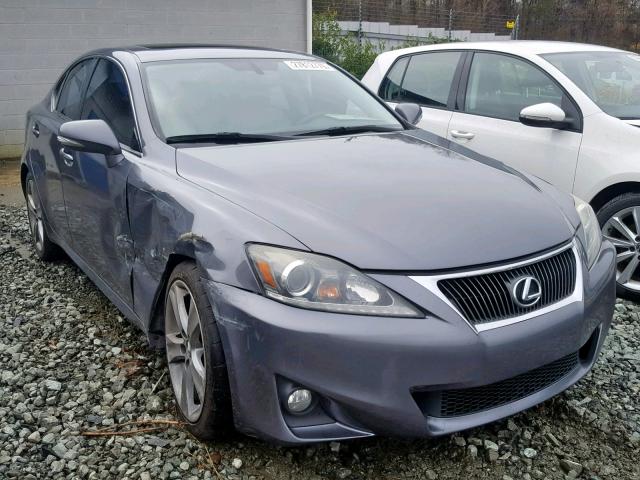 JTHBF5C23C5175365 - 2012 LEXUS IS 250 GRAY photo 1