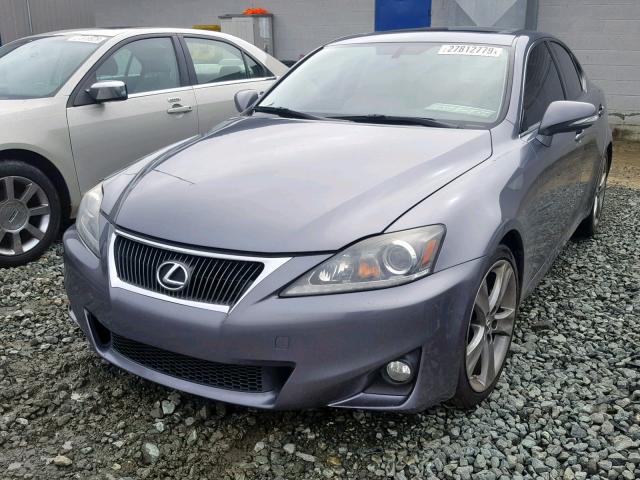 JTHBF5C23C5175365 - 2012 LEXUS IS 250 GRAY photo 2