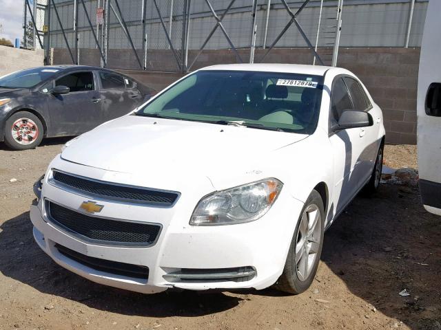 1G1ZG57B494122544 - 2009 CHEVROLET MALIBU LS WHITE photo 2
