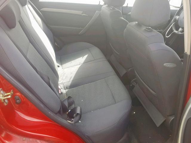 KL1TD56647B115524 - 2007 CHEVROLET AVEO BASE წითელი ფოტო 6