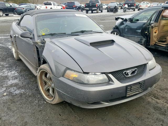 1FAFP45XX4F221875 - 2004 FORD MUSTANG GT GRAY photo 1