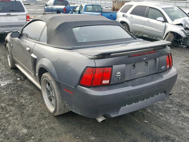 1FAFP45XX4F221875 - 2004 FORD MUSTANG GT GRAY photo 3